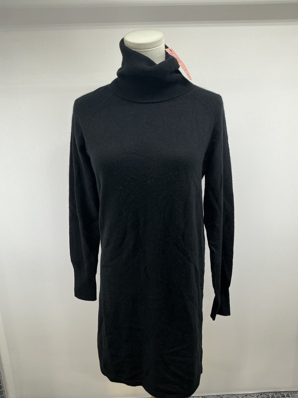 Mongolian Cashmere Turtleneck Sweater Dress